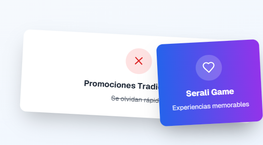 Comparación Promociones Tradicionales vs Serali Game